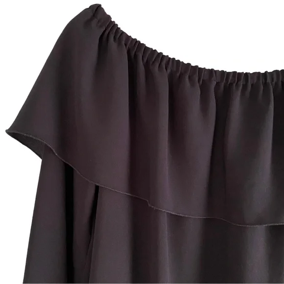 ARITZIA Wilfred Morel Off Shoulder Blouse, Black, Size Small - Picture 3 of 9